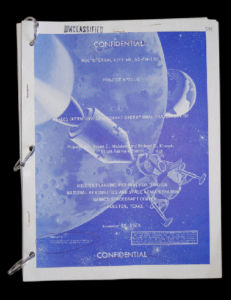 Apollo-Dokument zur Missions-Planung