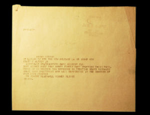 Telegramm aus der Sammlung von Astronaut Buzz Aldrin